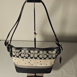 Coach Vintage Jacquard Tricolor Duffle Women's Shoulder Bag